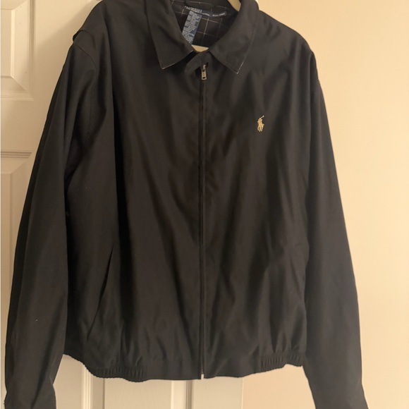 Polo by Ralph Lauren Men's Black Jacket with Checkered Lining - Picture 6 of 8